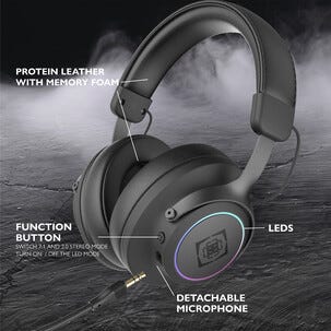 Deltaco Gaming DH440 trådløst headset med RGB
