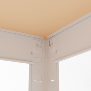 Smal förvaringshylla metall, 60x40x180 cm