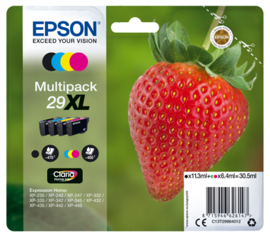 Epson 29 XL Mustekasetti Claria Home, 4 väriä