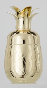 Cocktailshaker ananas, guld