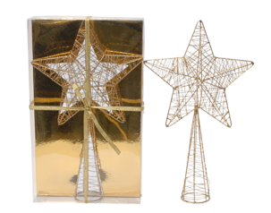 Toppstjärna 32 cm, guld