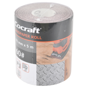 Cocraft sandpapir på rull, 93 mm x 5 meter, 1-pakning