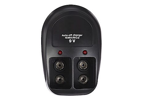 Batteriladdare 9 V med batteri