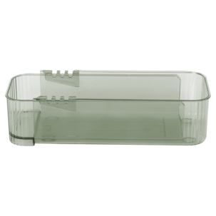 Säilytyslaatikko säädettävä, läpinäkyvä vihreä 23-36,5 cm