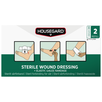 Housegard steril sårbandasje 17 x 17 cm, 1-pakning