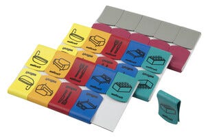 Märkclips Wolfcraft, 30-pack