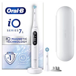 Oral-B iO 7s White Sähköhammasharja, 5 harjaustilaa