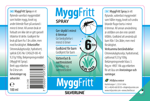 Silverline myggfritt myggspray, 100 ml