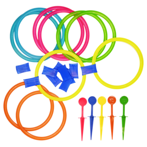 Hoppa hage och kastspel 2-i-1 lekringar, från 3 år