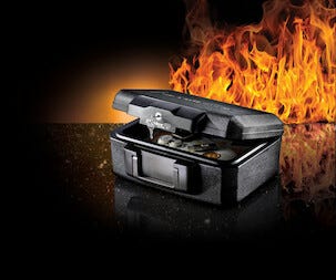 Masterlock brandsäker förvaringsväska med lås L1200