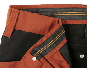 Arbetsbyxor stretch herr, rostbrun