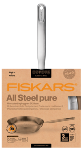 Fiskars All Steel Pure Paistinpannu ruostumatonta terästä, 24 cm