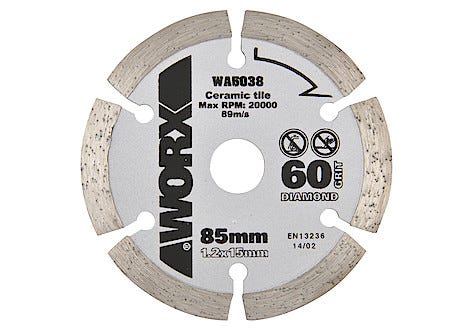Timanttikatkaisulaikka Worx, 85 mm