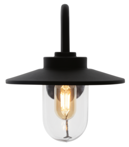 Stallykta Emil, vägglampa utomhus, svart