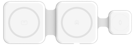 Sinox Pro 3-i-1 MagSafe-lader 15 W, hvit
