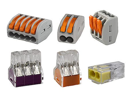 Mix av anslutningsklämmor Wago
