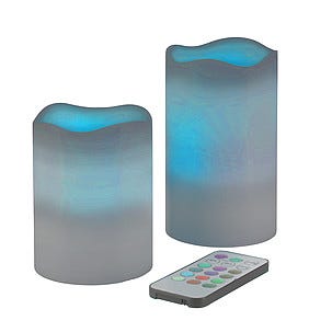 LED Colour kubbelys 2-pack