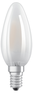 Dimbar mignon lyspære LED E14 Osram, varmhvit