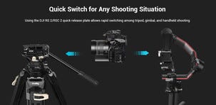 SmallRig AD-01 videostativ med Fluid Head