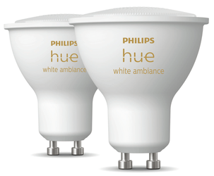Philips Hue Ambiance LED-lampa 4,3 W GU10 2-pack, Bluetooth