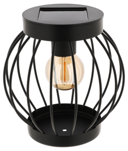Northlight solcellelykt kurvlykt rund, 15,5 cm