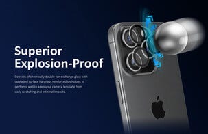 Linsskydd för iPhone 16 Pro och iPhone 16 Pro Max