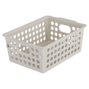 Förvaringskorgar plast med handtag,  3-pack