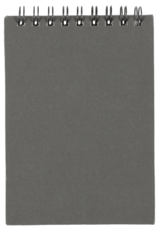 Muistikirja A5, harmaa, viivoitettu, FSC-merkitty