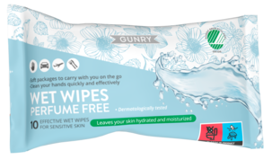 Gunry parfymfria våtservetter, 10-pack