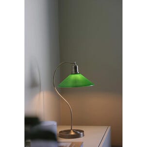 Markslöjd Vela bordslampa glasskärm mässing 50 cm