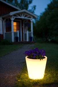 Krukke med belysning