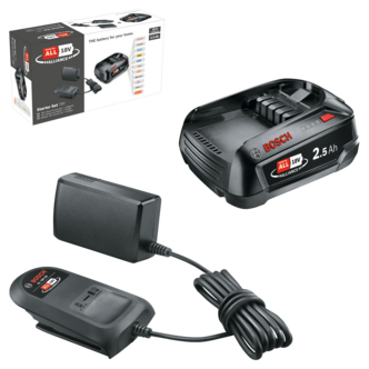 Bosch Akku ja laturi 18 V 1 x 2,5 Ah AL 18V-20