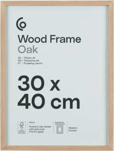 Fotoramme av FSC-merket tre på 30 x 40 cm