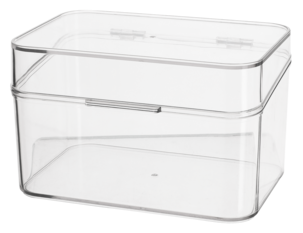 Teburk för tepåsar, plast, 17 x 12 x 10,5 cm