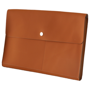 Laptopfodral konstläder 14 tum, brun