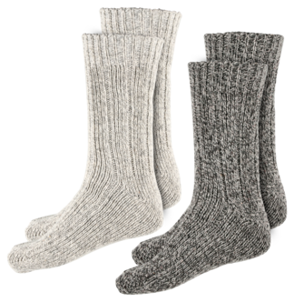 Raggsockor melerade, 2-pack
