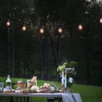 Konstsmide ljusslinga glödlampor LED, 4,5 m, utbytbara ljuskällor