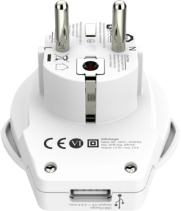 Reseadapter SKROSS World to Europe USB