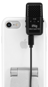 iRig Mic Cast HD clip on-mikrofon mobil och dator
