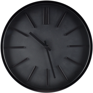 Analog väggklocka med tyst urverk, 35 cm