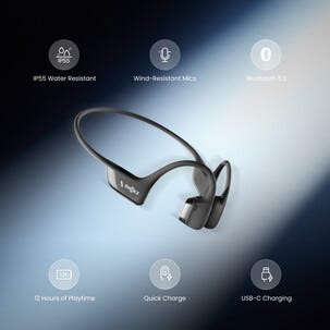 Shokz OpenRun Pro 2 Mini, open-ear, bone conduction-hodetelefoner