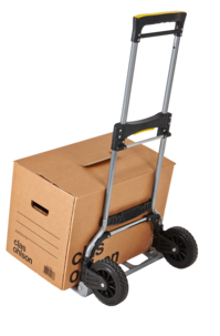 Hopfällbar transportkärra