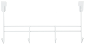 Dörrhängare 4 krokar vit, 18 mm