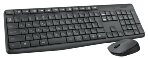 Logitech MK235 trådløst tastatur og mus