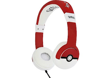 Pokemon Lastenkuulokkeet, rajoitettu äänenvoimakkuus