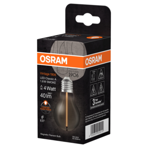 Osram Vintage 1906 Smoke E27 LED-lampa magnetiskt filament