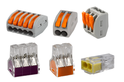 Mix av anslutningsklämmor Wago