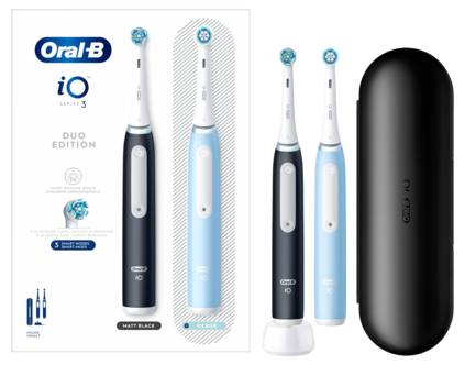 Oral-B iO 3 Duo eltandborste, 2-pack