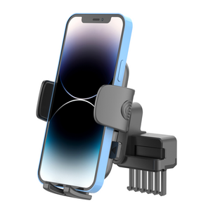 Puhelinpidike Teslan tuuletussuuttimeen, puristuskiinnike