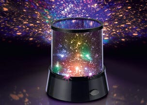 Diskolampe med nattehimmel